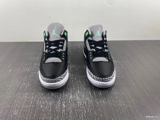 CT8532-031  3 Air Glow” “Green Jordan 1208
